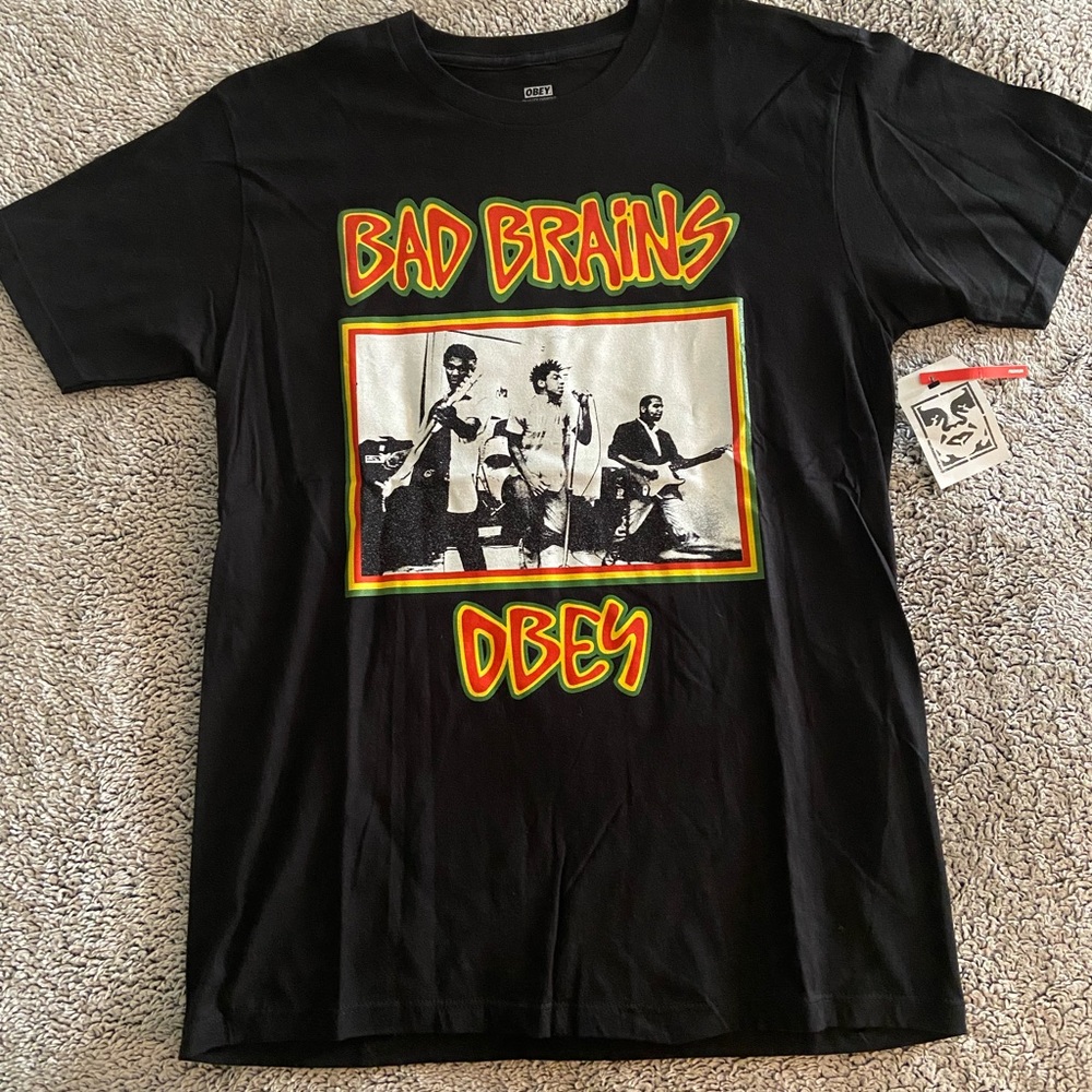 Obey x Bad Brains Limited Edition Collab T-Shirt *Rare Brand new
